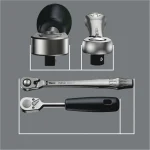 Wera Καστάνια 8004 A Zyklop 72 Δοντιών με Καρέ 1/4" Μήκους 14.1εκ. 05004004001 - Image 4