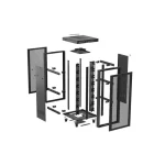 Lanberg Επιδαπέδια Καμπίνα Rack 19U Μαύρο FF01-8837-23BL - Image 11
