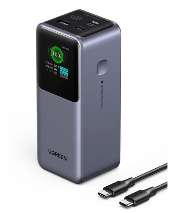 Ugreen PB721 Power Bank 20000mAh 130W με Θύρα USB-A και 2 Θύρες USB-C Quick Charge 3.0 Πολύχρωμο 35524B