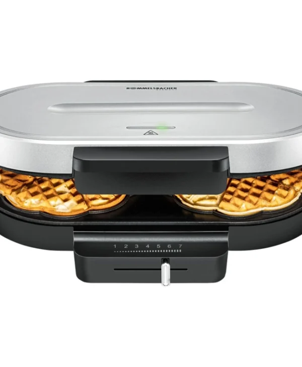 Rommelsbacher WA 1250 Βαφλιέρα για Βάφλες Καρδιά 2 Θέσεων 1250W