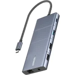 Anker 565 DisplayPort 1.4 / USB-A / USB-C Docking Station με HDMI 4K PD Ethernet και συνδεση 2 Οθονών Γκρι A83880A1