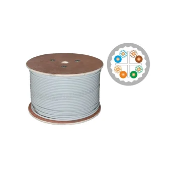A-LAN U/UTP Cat.6a (Gigabit) Καλώδιο Δικτύου Ethernet χωρίς ακροδέκτες 500m Γκρι KIU6ALSOH500D