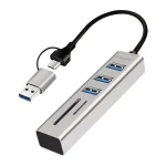 LogiLink Hub 3 Θυρών USB 3.2 με σύνδεση USB-C Γκρι UA0445