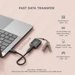 Satechi Θήκη για Σκληρό Δίσκο M.2 SATA III NVME με σύνδεση SATA Thunderbolt Type-C σε Γκρι χρώμα ST-E2230M - Image 9