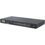 Intellinet LCD Screen Unmanaged L2 PoE+ Switch με 24 Θύρες Gigabit (1Gbps) Ethernet και 2 SFP Θύρες 561259