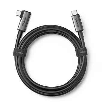 Ugreen US551 Angle (90°) USB 2.0 Cable USB-C male - USB-C 60W PD Μαύρο 5m 90629