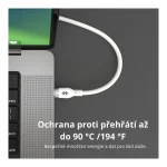 Hyper USB 2.0 Cable USB-C male - USB-C 240W PD Λευκό 1m HJ4001WHGL - Image 4