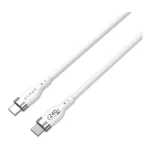 Hyper USB 2.0 Cable USB-C male - USB-C 240W PD Λευκό 1m HJ4001WHGL - Image 6