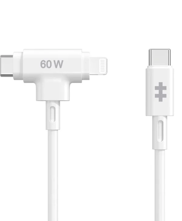 Targus Regular USB to Lightning / Type-C Cable Λευκό 1.5m HJ4010WHGL