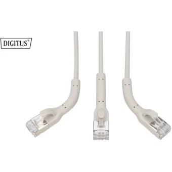 Digitus F/FTP Cat.6a (Gigabit) Καλώδιο Δικτύου Ethernet 0.5m Γκρι DK-1632-A-005B