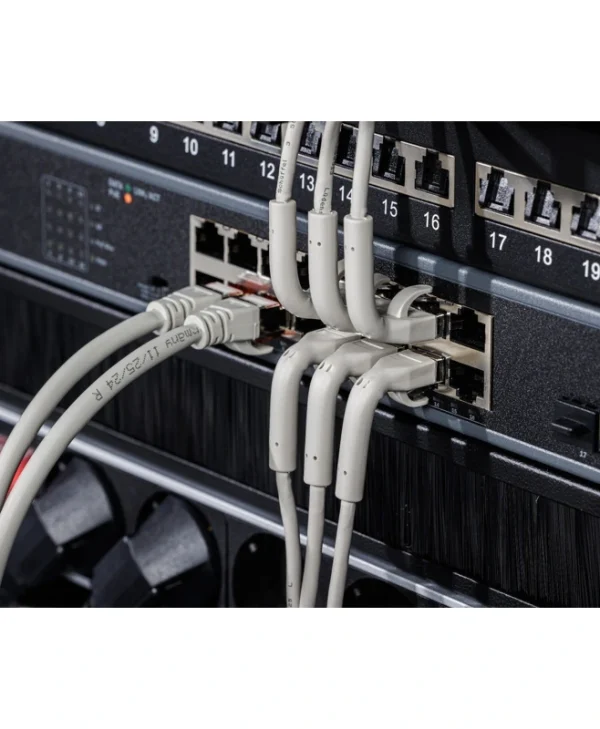 Digitus Direct Attach Copper Cat.6a (Gigabit) Καλώδιο Δικτύου Ethernet 1.5m Γκρι 10τμχ DK-1632-A-015B-10