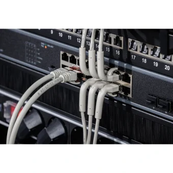Digitus F/FTP Cat.6a (Gigabit) Καλώδιο Δικτύου Ethernet 5m Γκρι 10τμχ DK-1632-A-050B-10