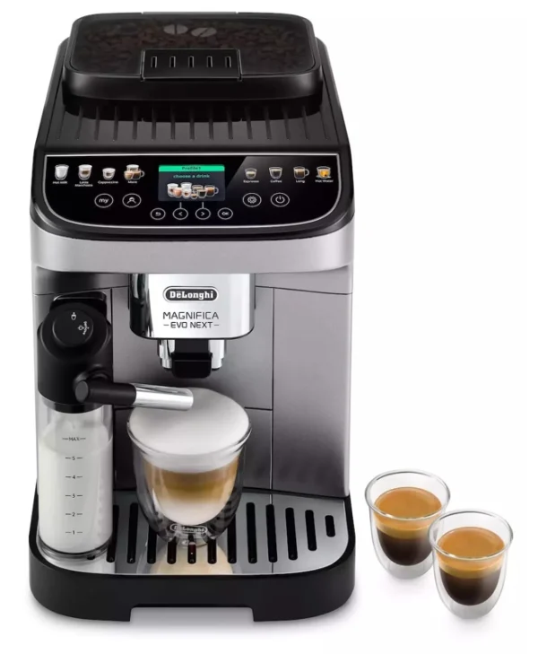 De'Longhi Magnifica Evo Next Αυτόματη Μηχανή Espresso 1450W Πίεσης 15bar με Μύλο Άλεσης Καφέ ECAM310.80.SB