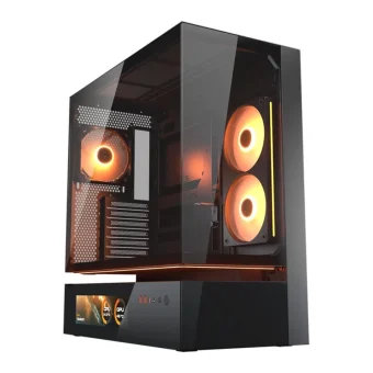 Cougar CFV235 Vision Gaming Midi Tower Κουτί Υπολογιστή με Πλαϊνό Παράθυρο και RGB Φωτισμό Μαύρο CGR-2DA4B-V