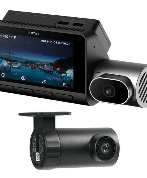 70Mai T800 Σετ Κάμερα DVR Αυτοκινήτου 4K με Οθόνη 3" Wi-Fi, GPS & Κάμερα Οπισθοπορείας T800-2 256G