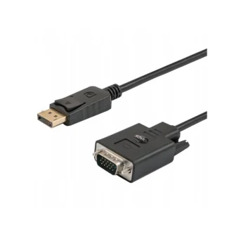 Savio Cable DisplayPort male - VGA male 1.8m Μαύρο CL-203