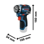 Bosch GSR 12V32 FC Γωνιακό Δραπανοκατσάβιδο Μπαταρίας Brushless 12V 2x2Ah 06019N7101 - Image 2