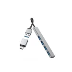 HAMA 200141 Hub 4 Θυρών USB 3.0 με σύνδεση USB-A / USB-C Γκρι 00200141 - Image 3