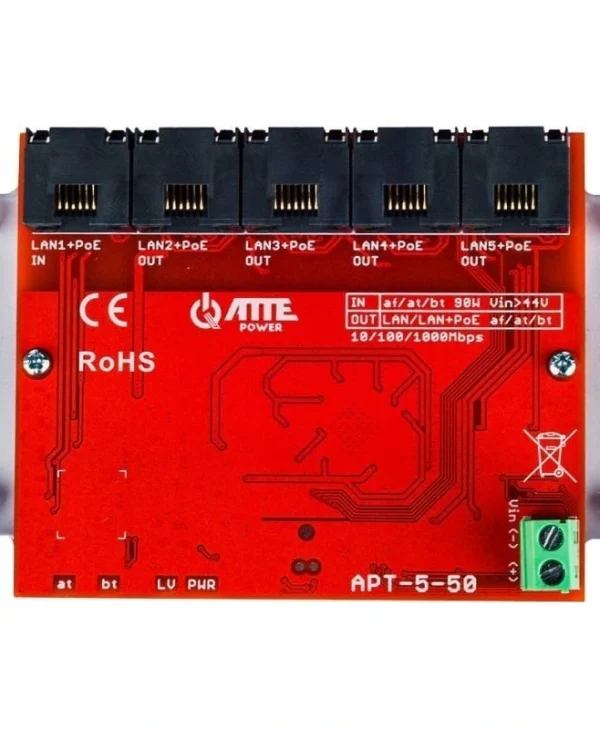 Διακόπτης Atte Switch Poe Extender Apt-5-50 5-portowy Atte APT-5-50