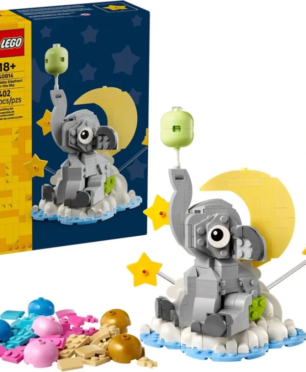 LEGO Τουβλάκια Baby Elephant in the Sky για 18+ Ετών 402τμχ 40814
