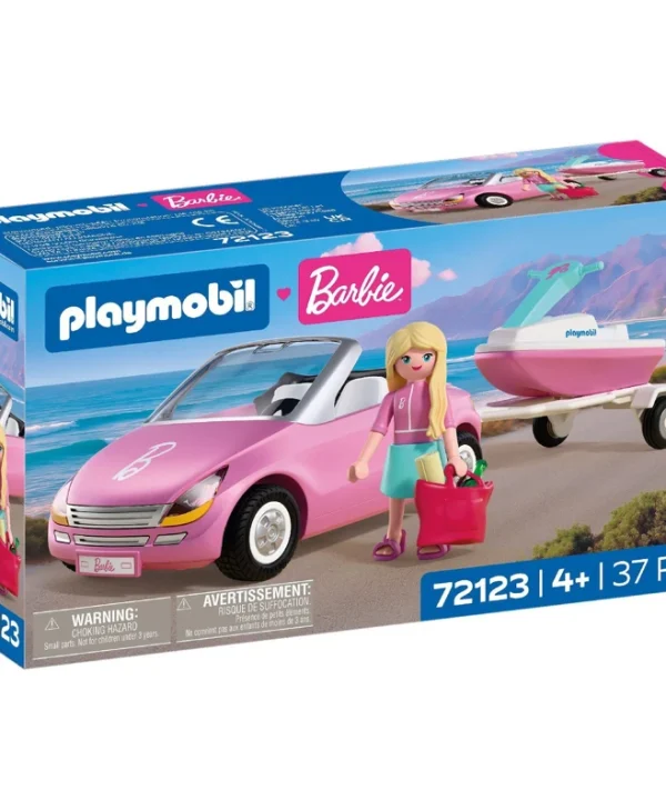 Playmobil Barbie Κάμπριο με Θαλάσσιο Jet για 4 ετών 72123