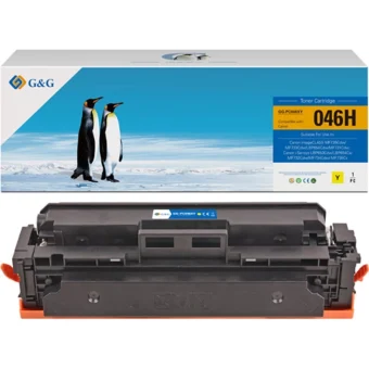 G&g Compatible Toner Cartridge Canon 046hy Nt-pc046xy Yellow 5000s High Capacity 16952