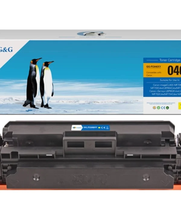 G&g Compatible Toner Cartridge Canon 046hy Nt-pc046xy Yellow 5000s High Capacity 16952