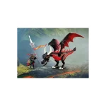 Playmobil Knights Μαύρος Δράκος και Ιππότης για 4 ετών 72114 - Image 4