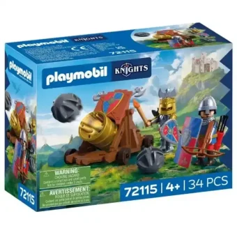 Playmobil Knights Λεοντόκαρδοι Ιππότες Με Κανόνι για 4 ετών 72115