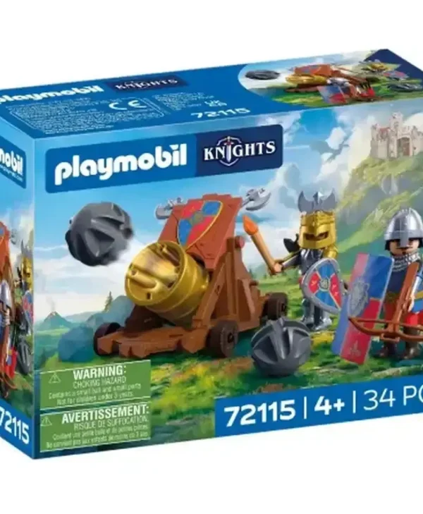 Playmobil Knights Λεοντόκαρδοι Ιππότες Με Κανόνι για 4 ετών 72115