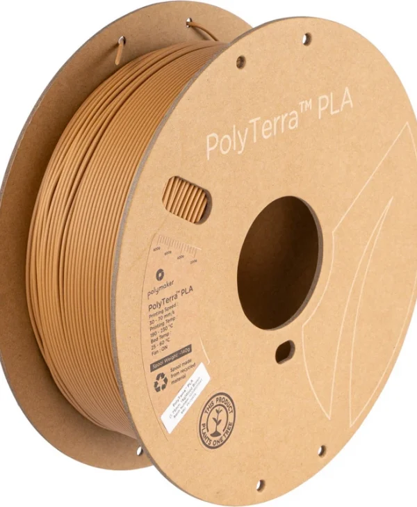 Polymaker PLA 3D Printer Filament 1.75mm Wood Brown PM70976