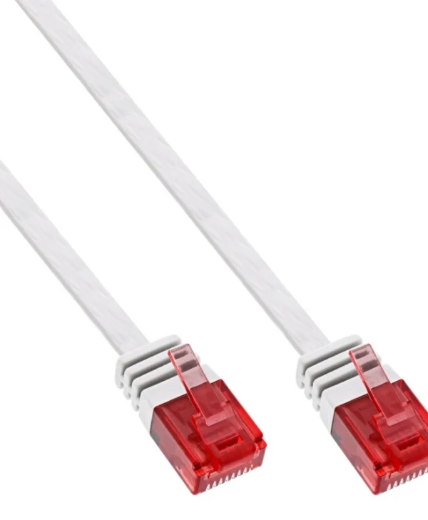 InLine Flat U/UTP Cat.6 (Gigabit) Καλώδιο Δικτύου Ethernet 2m Λευκό 71602