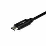 StarTech Angle (90°) USB 2.0 Cable USB-C male - USB-C 100W PD Μαύρο 1m USB2CC1MR - Image 2