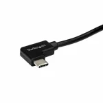StarTech Angle (90°) USB 2.0 Cable USB-C male - USB-C 100W PD Μαύρο 1m USB2CC1MR - Image 3