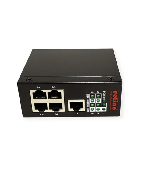 Roline 21.13.1155 Unmanaged L2 Switch με 5 Θύρες Gigabit (1Gbps) Ethernet