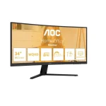 AOC CU34B3E Ultrawide VA HDR Curved Monitor 34" QHD 3440x1440 - Image 8