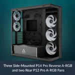Arctic Xtender Gaming Midi Tower Κουτί Υπολογιστή με Πλαϊνό Παράθυρο Μαύρο ACPCC00023A - Image 3
