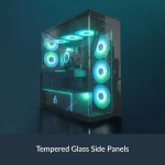 Arctic Xtender Gaming Midi Tower Κουτί Υπολογιστή με Πλαϊνό Παράθυρο Μαύρο ACPCC00023A - Image 7