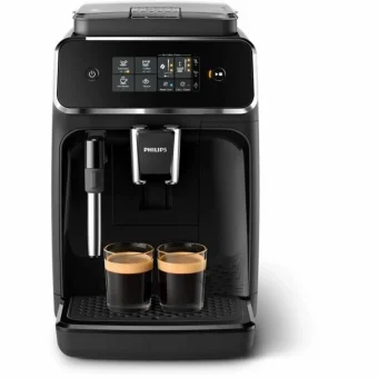Philips Αυτόματη Μηχανή Espresso 1500W Πίεσης 15bar για Cappuccino με Μύλο Άλεσης Μαύρη EP2225/10
