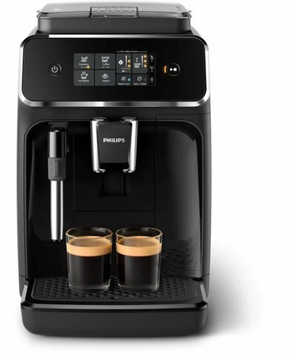 Philips Αυτόματη Μηχανή Espresso 1500W Πίεσης 15bar για Cappuccino με Μύλο Άλεσης Μαύρη EP2225/10