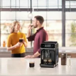 Philips Αυτόματη Μηχανή Espresso 1500W Πίεσης 15bar για Cappuccino με Μύλο Άλεσης Μαύρη EP2225/10 - Image 4
