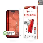 Displex Real Glass 0.33mm Full Face Tempered Glass Μαύρο (iPhone 15) 01842 - Image 2