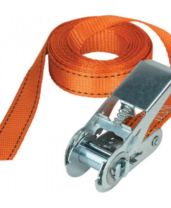 Master Lock Ιμάντας Αποσκευών Αυτοκινήτου 500x2.5cm με Καστάνια Πορτοκαλί 3209EURDAT