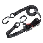 Master Lock Ιμάντας Αποσκευών Αυτοκινήτου 450cm με Καστάνια & Γάντζο S για Φορτία έως 400kg Μαύρο 2τμχ 3066EURDAT