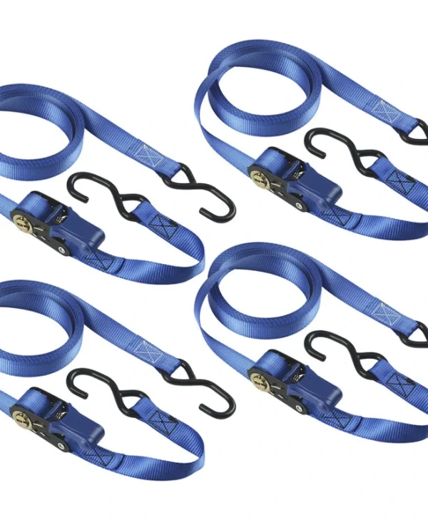Master Lock Ιμάντας Αποσκευών Αυτοκινήτου 500cm Μπλε 4τμχ 4367EURDAT