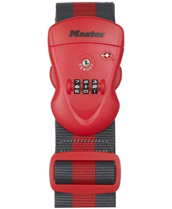 Master Lock Ιμάντας Αποσκευών Αυτοκινήτου 200x200cm Κόκκινο 4702EURDRED