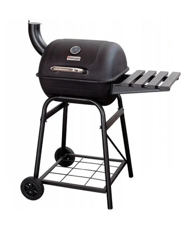 Master Grill & Party Ανοξείδωτη Φορητή Ψησταριά Κάρβουνου με Καπάκι και Θερμόμετρο 81x49εκ. 703005