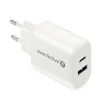everActive Φορτιστής Χωρίς Καλώδιο με Θύρα USB-A και Θύρα USB-C 26W Quick Charge 3.0 Λευκός (SC-370Q) - Image 2