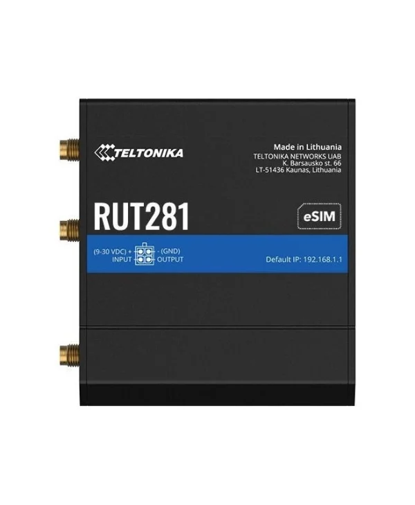 Teltonika RUT281 Ασύρματο 4G Router Wi‑Fi 4 RUT281000000