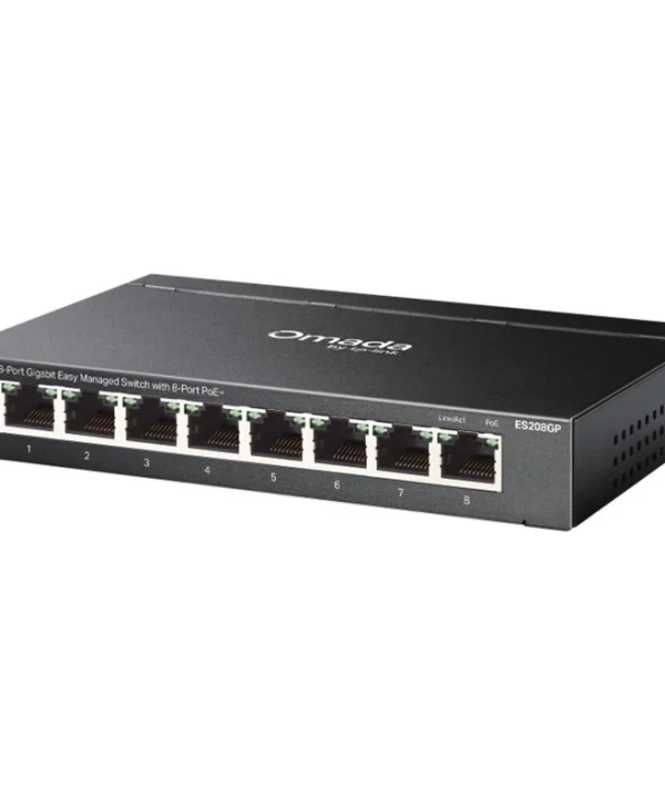 TP-LINK ES208GP v1 Managed L2 PoE Switch με 8 Θύρες Gigabit (1Gbps) Ethernet
